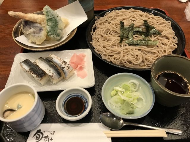 岡山名物「ままかり寿司セット(そば1玉 1,250円 )」_旬すけ