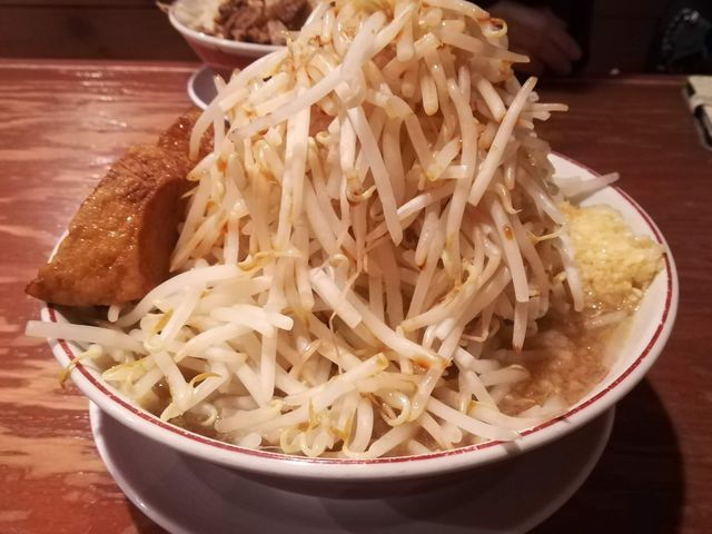 豚そば中盛野菜にんにく増し_活龍