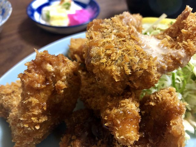 肉厚のアジフライ_さすけ食堂