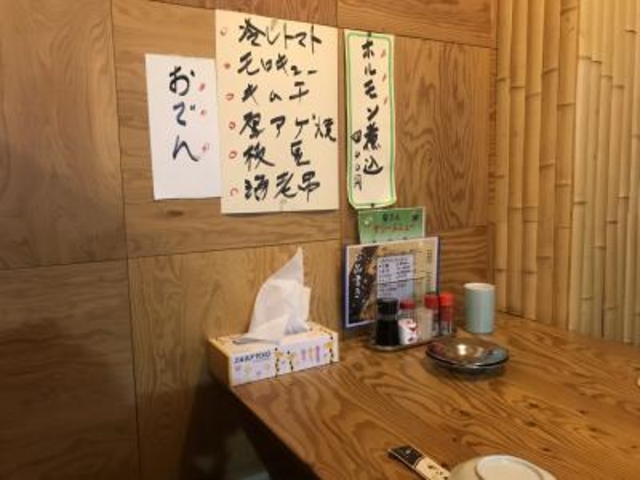 座席につきました_やきとり安さん
