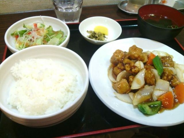 酢豚定食_華北飯店