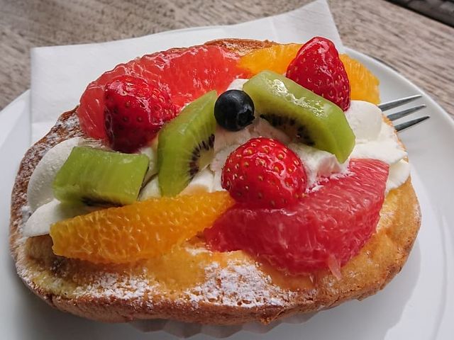 札幌きのとやさんの美味しいスイーツを休憩で食べました。 _北海道マウンテンバイクレンタルサービス