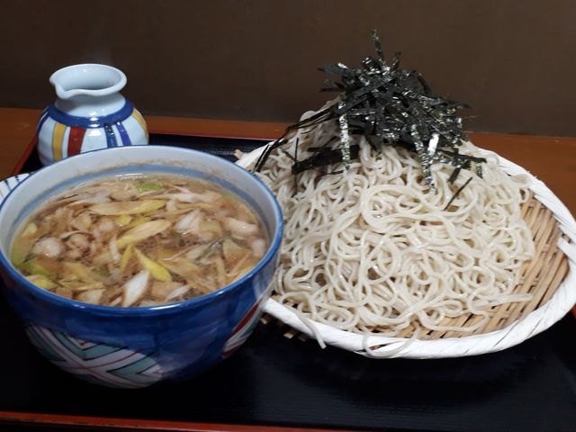 鴨ざる(たぶん中盛り)_船橋や
