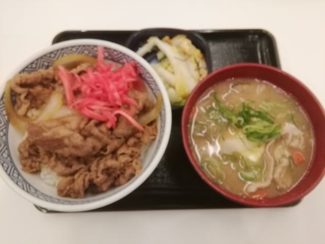定番の牛丼セット_吉野家富山駅前店