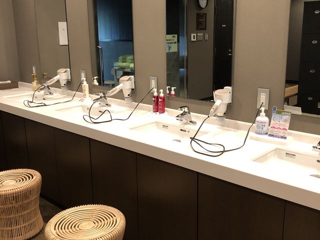 ドライヤーコーナー_山の神温泉 優香苑