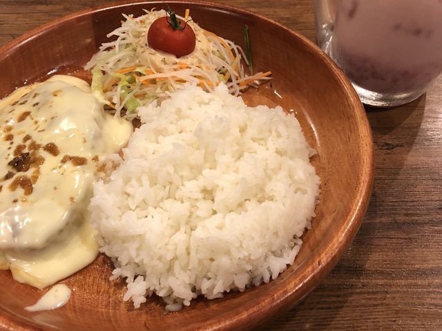 チーズフォンデュバーグ_びっくりドンキー美香保店