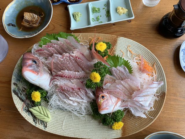 調理してもらった鯛です!_有限会社はるひら丸