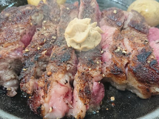 付け合わせをジャガイモに変更_いきなりステーキ京都河原町三条店