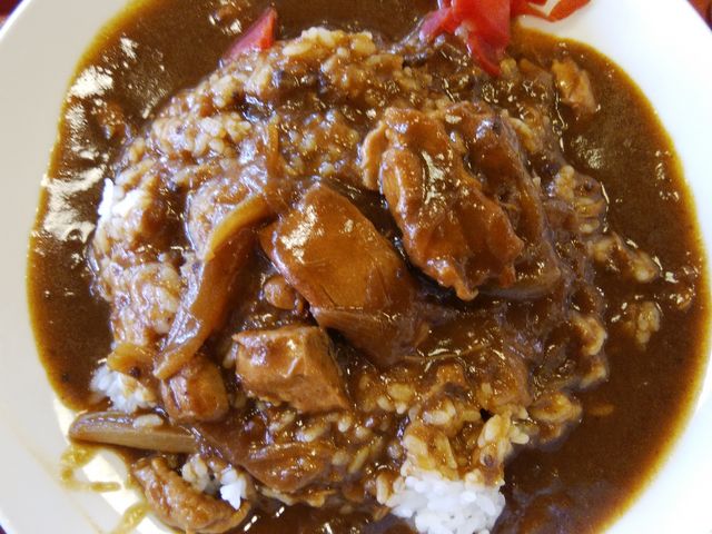 食堂のチキンカレー・594円_まいどおおきに 清水江尻食堂