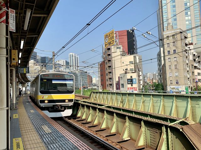 【JR飯田橋駅】総武線の入線_JR 飯田橋駅