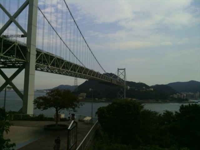 関門海峡と関門橋_壇之浦パーキングエリア(下り線)