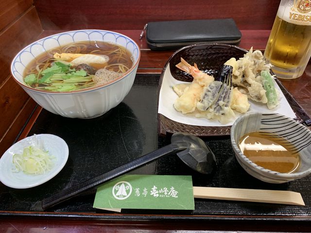 温かい天ぷらそば_蕎亭 喜峰庵