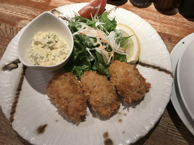 カキフライ_牛たん炭焼き 利久 中央通り店