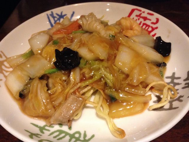 五目焼きそばをガンガン食べました_南国亭 四ツ谷駅前店