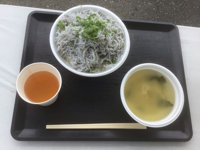 しらす丼、大盛りで!
マスクを探しにドラッグストア巡りをしていて見つけました。
頑張って!!!_どんぶりハウス