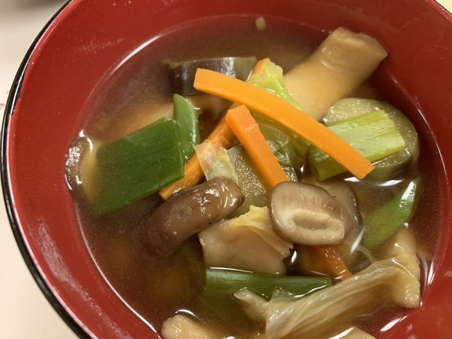 夕食の締めに特製おきりこみうどん_川中温泉