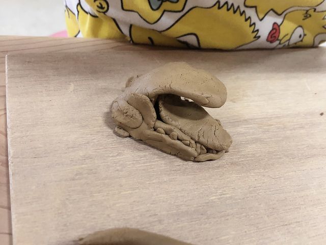 恐竜の口。ピンポイントすぎる作品は置いてきてしまった_いそべ陶苑