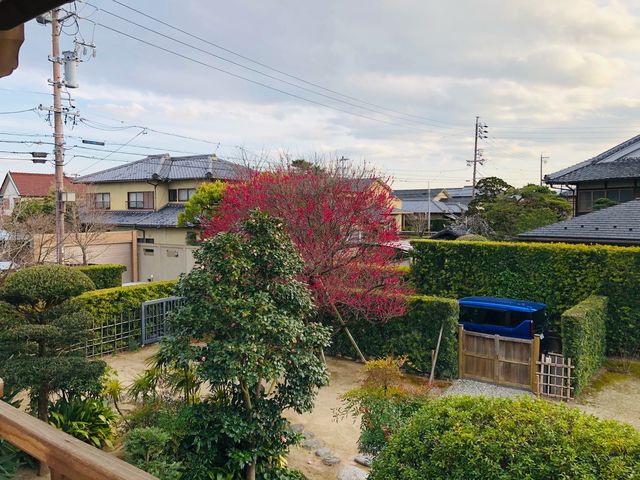 2階からのお庭の眺め_原田二郎旧宅