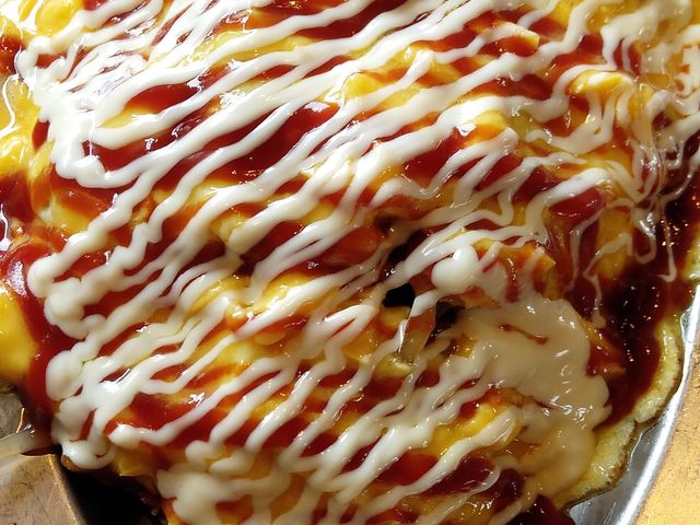 とろとろ玉子のオムそば_大阪梅田お好み焼き本舗 静岡瀬名店