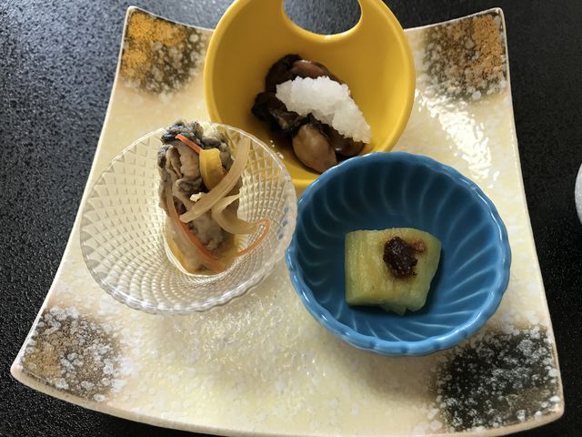 前菜_名代的矢かき料理の宿 いかだ荘山上