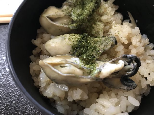 牡蠣ご飯_名代的矢かき料理の宿 いかだ荘山上