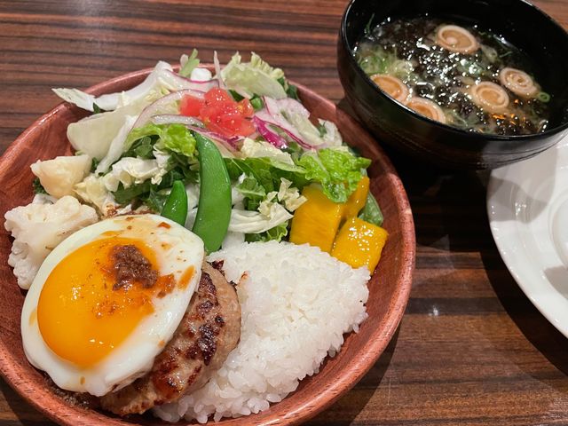 エッグバーグ サラダ最高_びっくりドンキー黒崎店