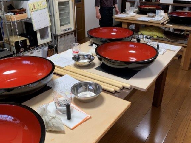 到着したらすでに体験の準備が整っていました。_SANTATE