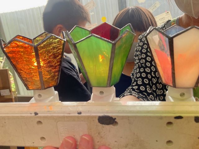 4点どの作品も素敵に仕上がり、子供達も大変満足しておりました。_ステンドグラススタジオくらむぼん 「工房ジョバンニ」