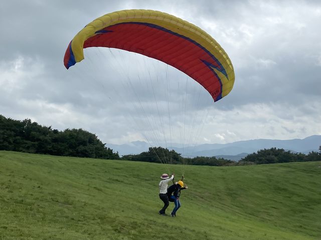 Take off_伊吹山パラグライダー