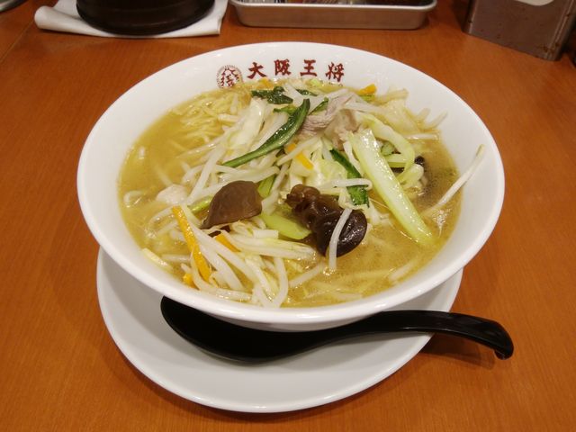 大阪王将のタンメンは本当に美味しく食べ応えがあります。_大阪王将 西葛西南口店