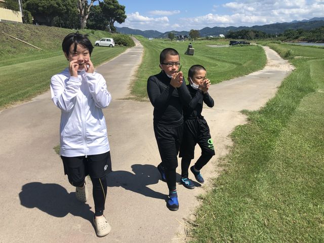 草笛吹きながら筑後川に到着。_筑後川カッパニー