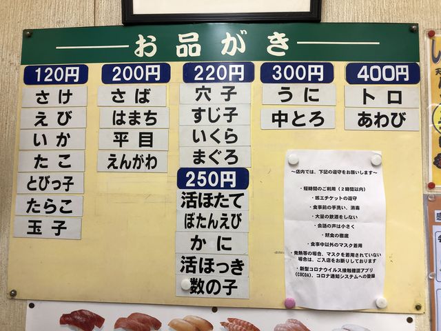 ほかにもたくさんメニューがありますよ。_シゲちゃんすし