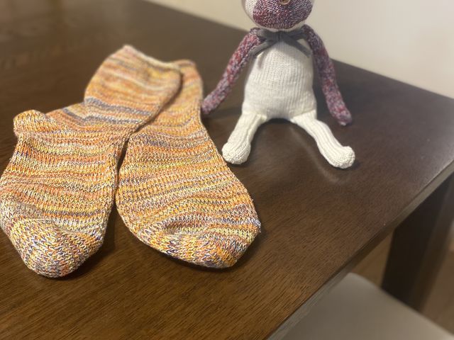 チャリックスでの、靴下作りとても、楽しかったです!カップルにもおすすめ!靴下のお猿さん作りました!_S.Labo