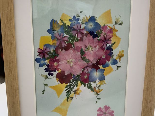 元気が出そうな色にしました_押し花サークル 花みずき会