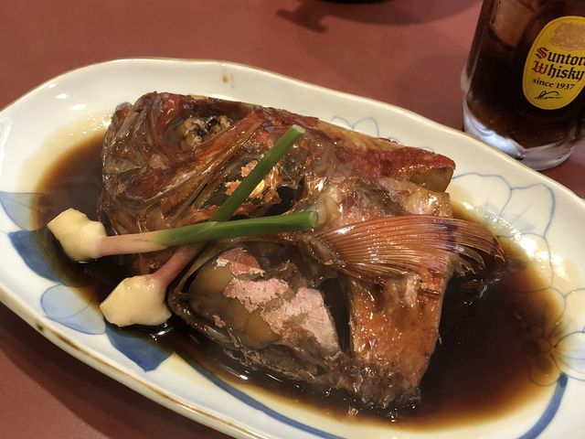 甘じょっぱい金目の煮付けでお酒がすすみました!_串の坊