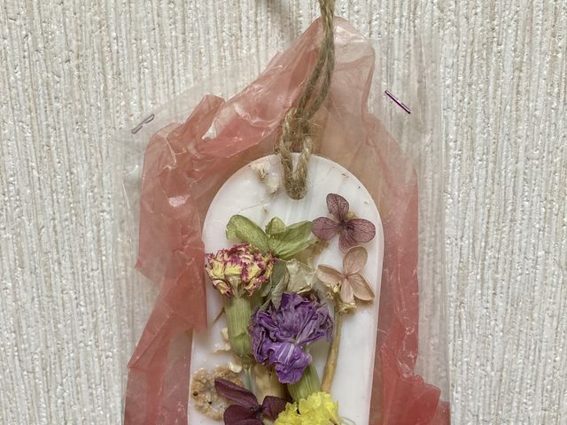 「おみやげつき」プランでいただいた、アロマワックスバー_Garland Tree FLOWERS