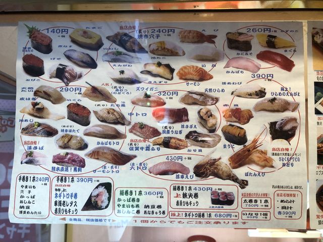 2022年3月下旬のメニュー_ひょうたん寿司