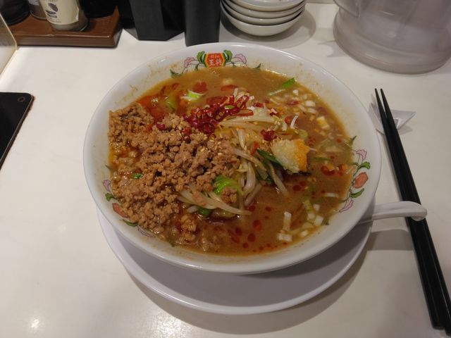 2022年7月限定の「辣菜麺(ラーサイメン)」。感謝です。_餃子の王将 御徒町駅南口店
