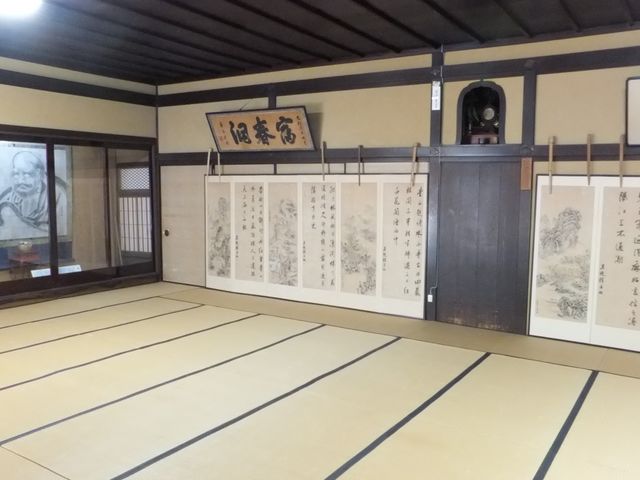 雪舟が描いたと伝わる大達磨像と山水対幅_禅昌寺(岐阜県下呂市)