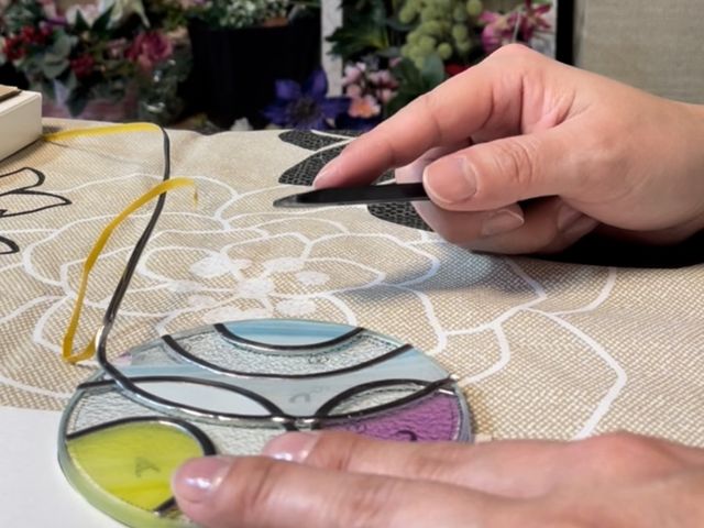 柄や色を選びながらの制作でとても楽しかったです♪_アトリエMyステップ