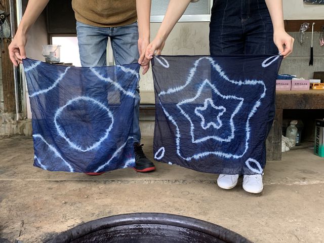 夫婦で楽しめました_藍華田中絣工房