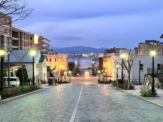 港に向かうまっすぐな道が素敵でした_函館まちあるきガイド
