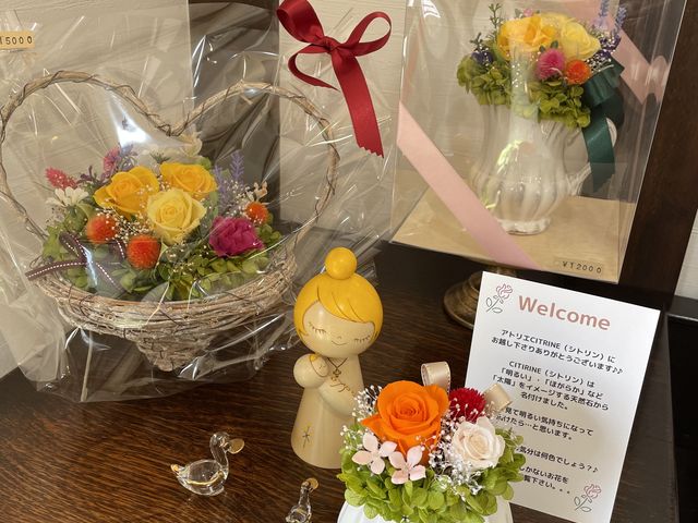 こちらもお店の作品と。_アトリエCITRINE