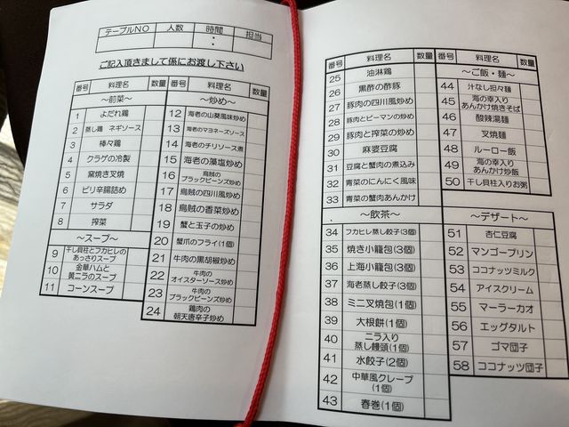 このメニューから選択_品川プリンスホテル