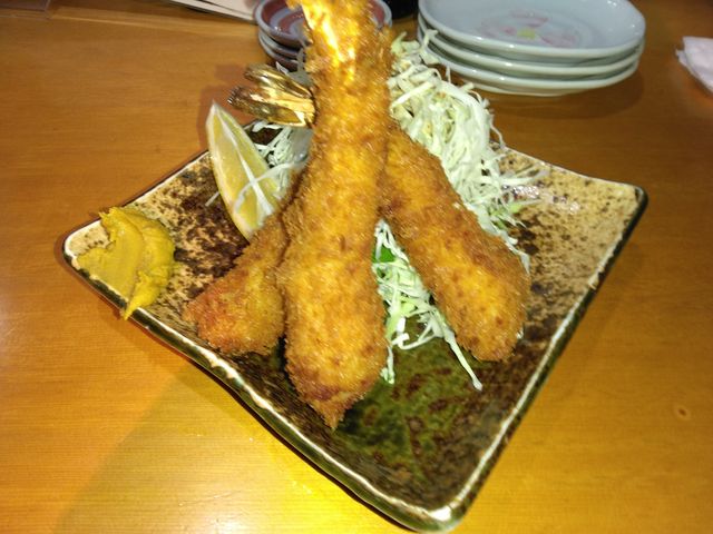 エビフライです。食べ応えありました。_鈴女