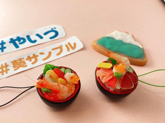 海鮮丼作りました_食品サンプル体験 葵サンプル