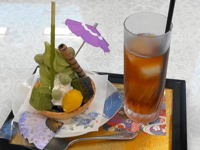 さくら茶屋 百万石パフェセット_さくら茶屋