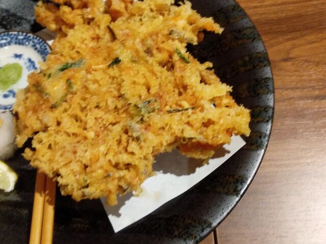 桜エビのかき揚げ_府中かしわで