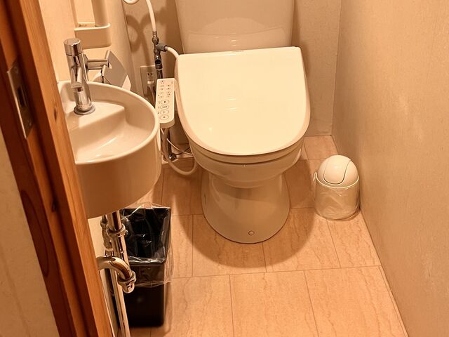 トイレは1階1箇所_仙石原品の木一の湯