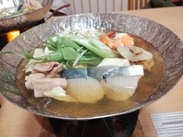 岡山名物の鰆も入った一人鍋_くらしき 白壁